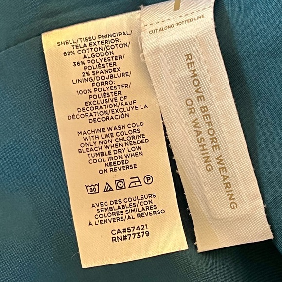 Ann Taylor Teal Velvet Blazer - Picture 5 of 5